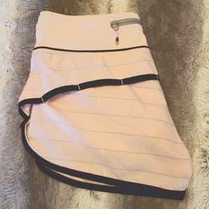 Lululemon light pink shorts